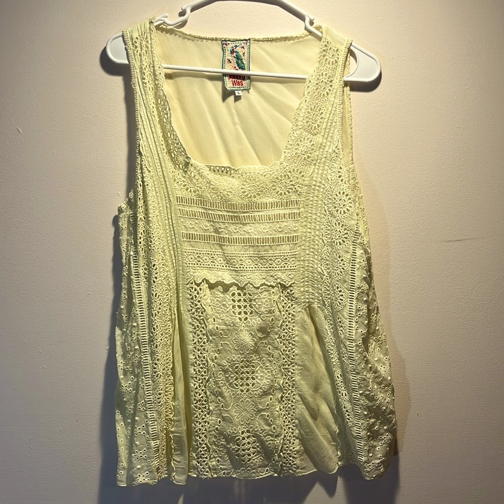 *RARE* EUC Vintage JOHNNY WAS Tank Top - size L